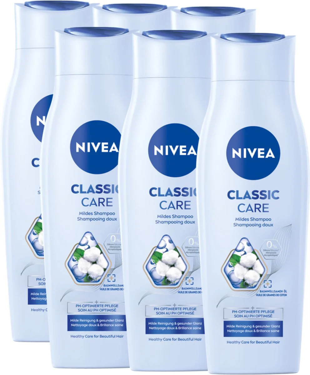 6x NIVEA Shampoo Classic Care 250 ml