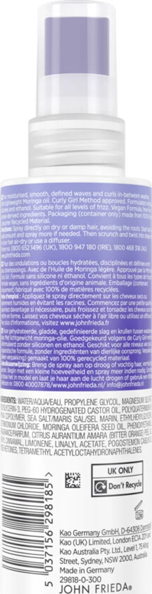 6x John Frieda Frizz Ease Dream Curls Haarspray 150 ml