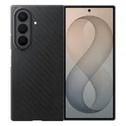 Samsung Galaxy Z Fold 8 Ultra Carbon Back Cover met Magneet Zwart
