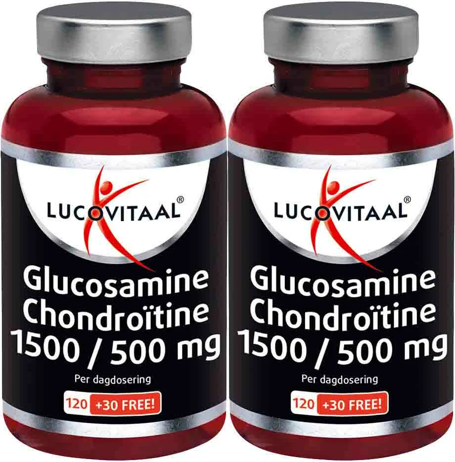2x Lucovitaal Glucosamine Chondroïtine 1500/500 mg 150 tabletten