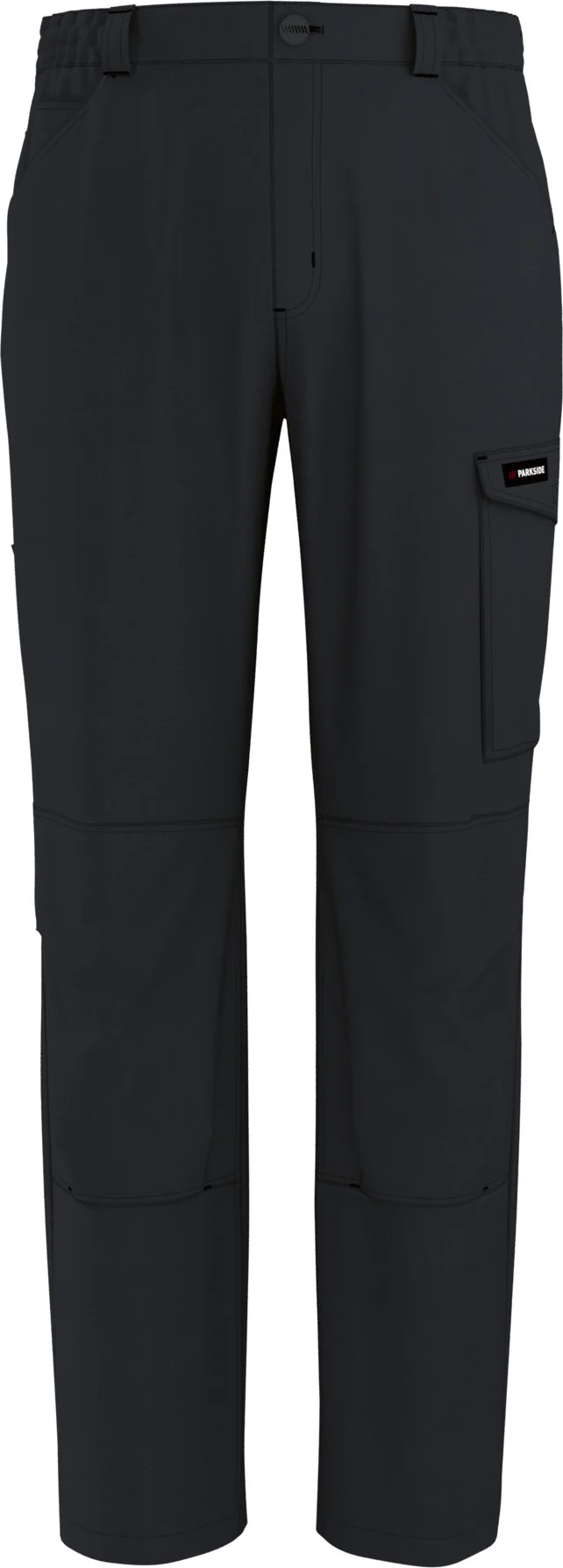 PARKSIDE Heren cargo werkbroek met tailleband (Zwart, 52)