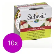10x Schesir Hondenvoer Kip - Appel 150 gr