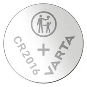 2x Varta LITHIUM Coin Batterijen CR2016 Blister 5 stuks