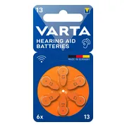 50x Varta Gehoorbatterij Gehoorapparaat 13 Blister 6 stuks