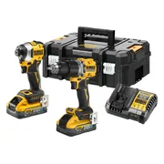 DeWALT DCK2050H2T Accu combiset 2-delig (DCD805 + DCF850) 18V XR 5.0Ah POWERSTACK in TSTAK