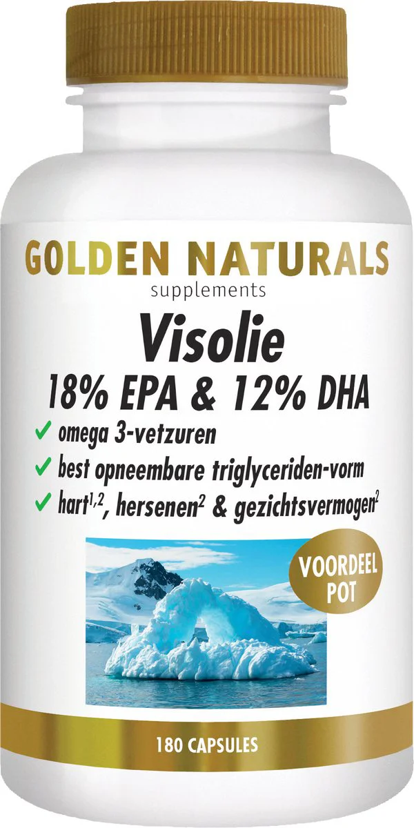 Golden Naturals Visolie 18% EPA & 12% DHA Capsules 180SG