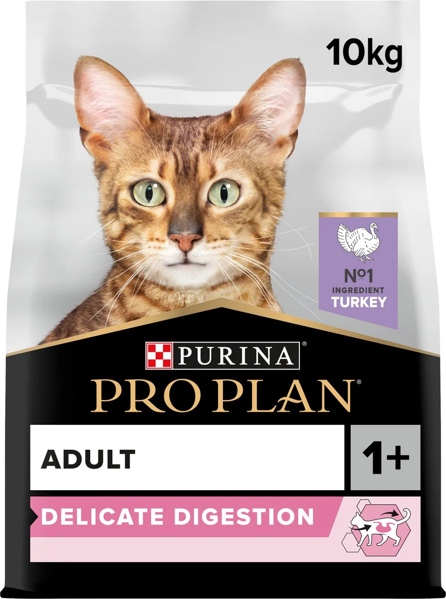 Pro Plan Kattenvoer Droog Adult Delicate Digestion Kalkoen 10 kg