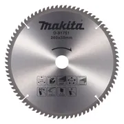 Makita D-81751 Afkortzaagblad diverse materialen | 260 x 30 mm | 80-tands