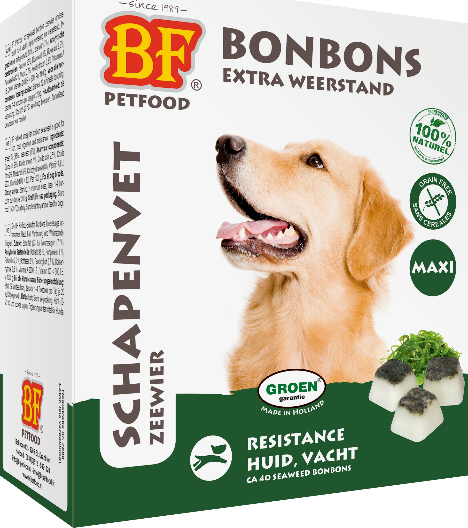 BF Petfood Schapenvet Bonbons Zeewier 40 stuks