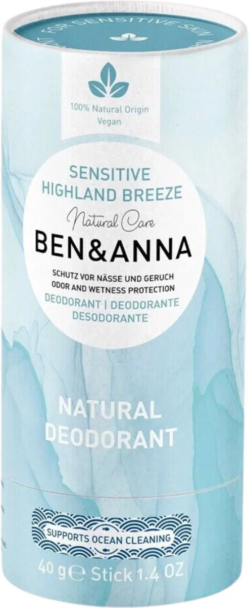 Ben & Anna Deodorant Stick Sensitive - Highland Breeze 40GR