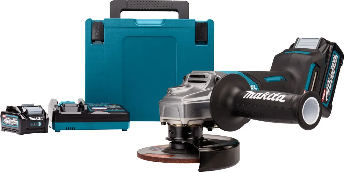 Makita GA013GM201 Accu haakse slijper 125mm XGT 40V Max 4.0Ah in Mbox