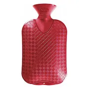 Fashy Warmwaterzak Enkel Geribbeld Cranberry