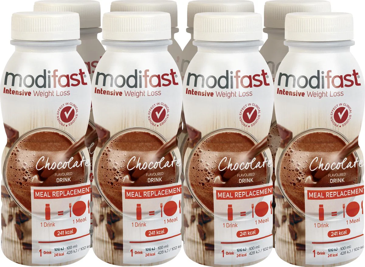 8x Modifast Intensive Drink Chocolade 236 ml