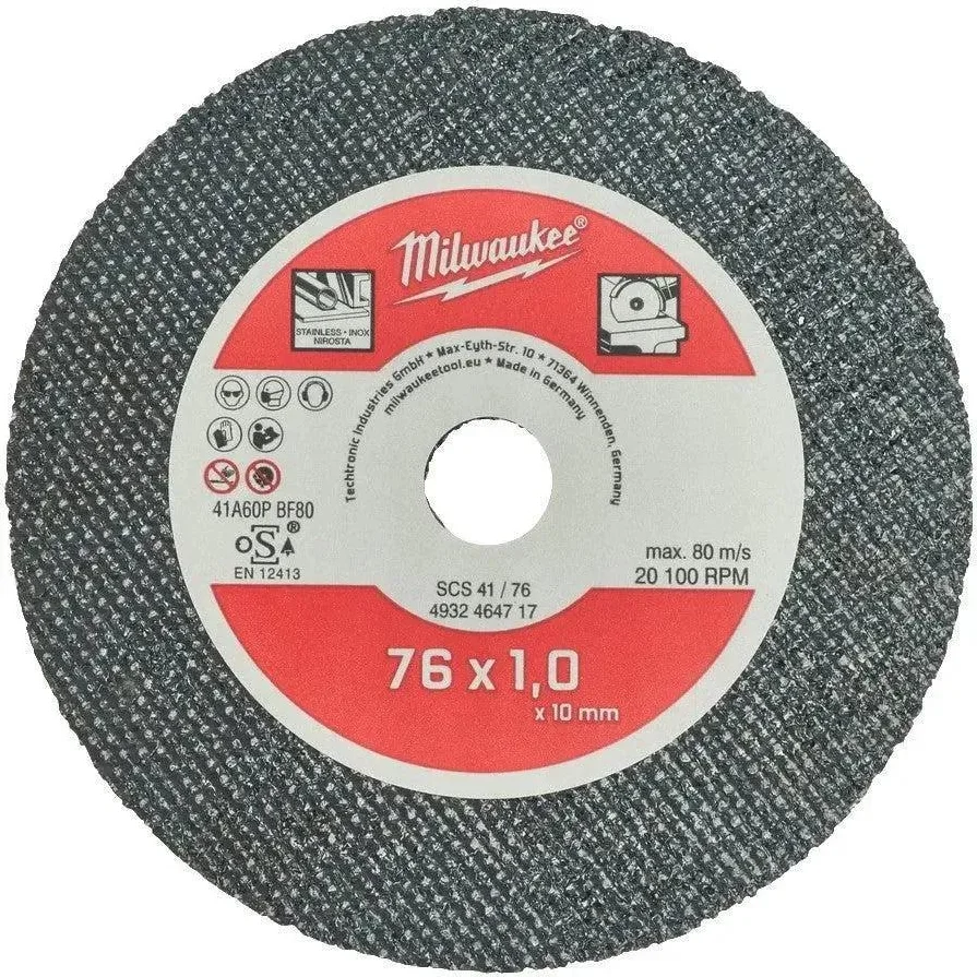 Milwaukee SCS41 / 76 mm Dunne metaaldoorslijpschijven PRO+ VE=5 - 4932464717