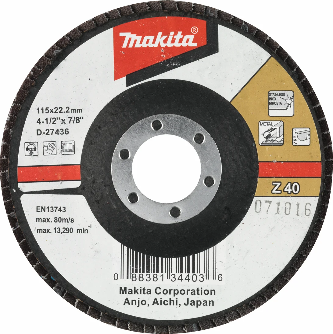 Makita D-27436 Lamellenschuurschijf Z40 | 115mm