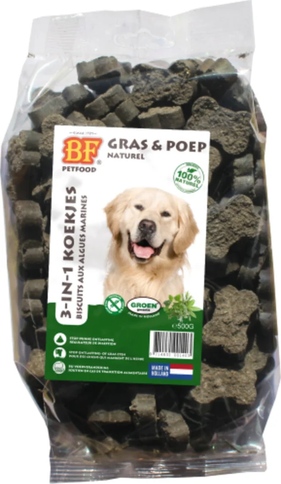 12x BF Petfood 3-in-1 Koekjes Naturel 500 gr