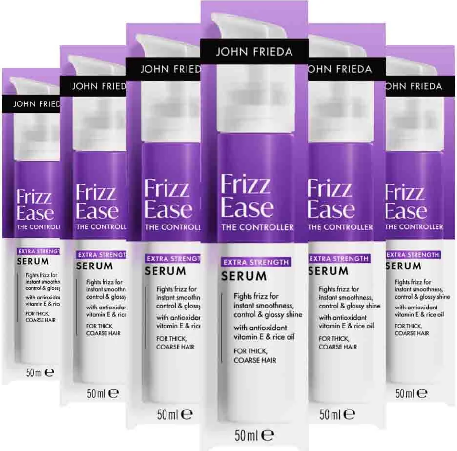 6x John Frieda Frizz Ease Extra Strength Serum 50 ml
