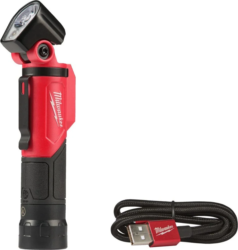 Milwaukee L4 PWL-301 LED zaklamp met draaibare kop REDLITHIUM™ 3.0Ah USB batterij - 4933479765
