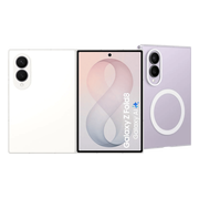 Samsung Galaxy Z Fold 8 256GB Wit 5G + Samsung Back Cover met Magneet Transparant