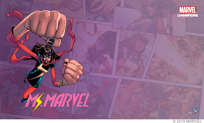 Marvel Champions Ms Marvel Game Mat