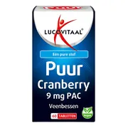 Lucovitaal Cranberry Puur 9mg PAC 60 tabletten