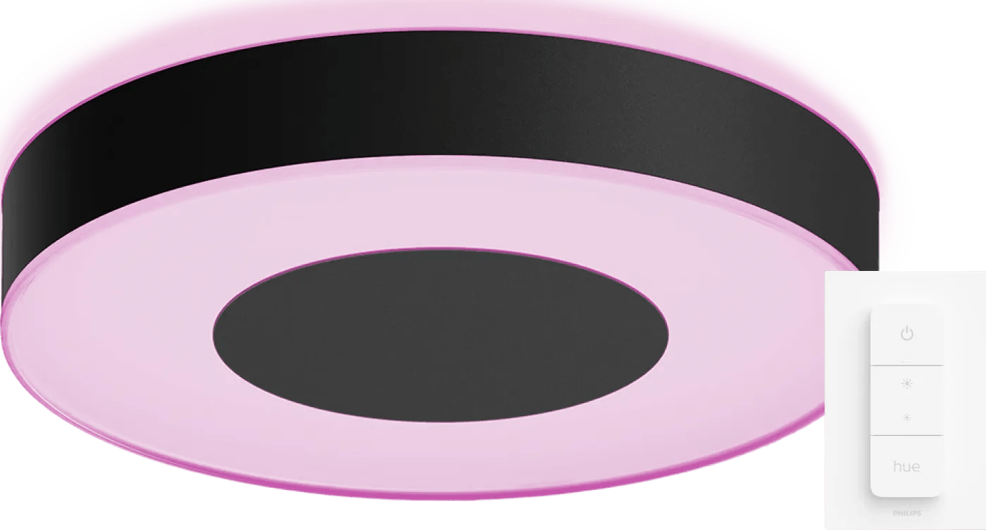 Philips Hue Infuse L plafondlamp White and Color zwart + dimmer