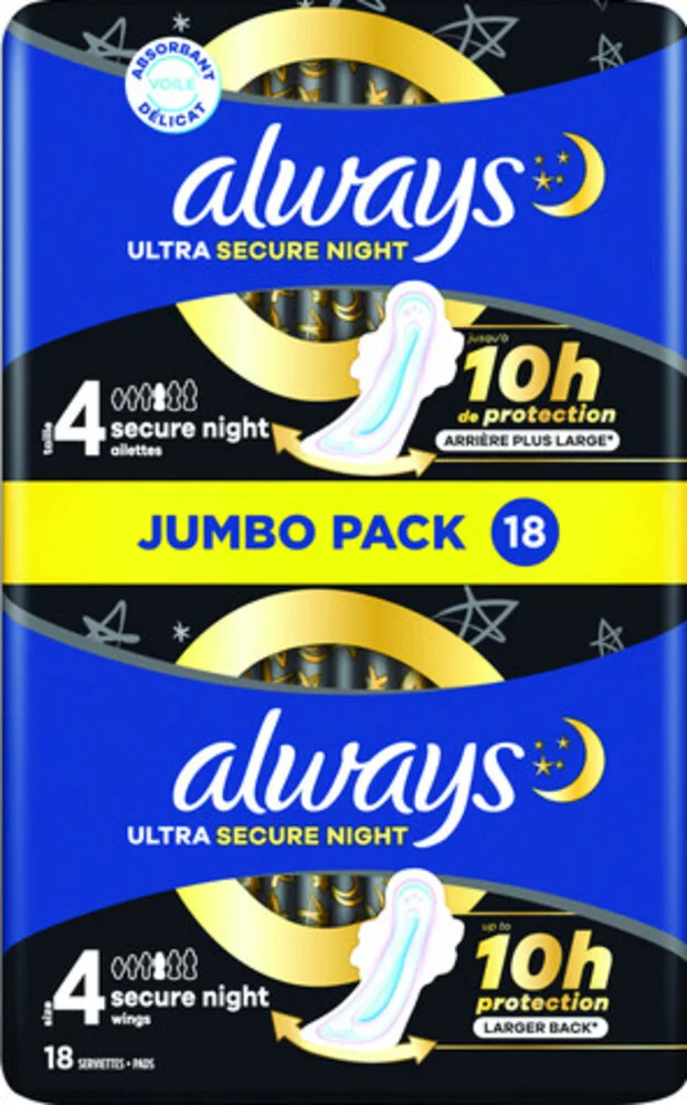 Always Maandverband Ultra Nacht 18 stuks