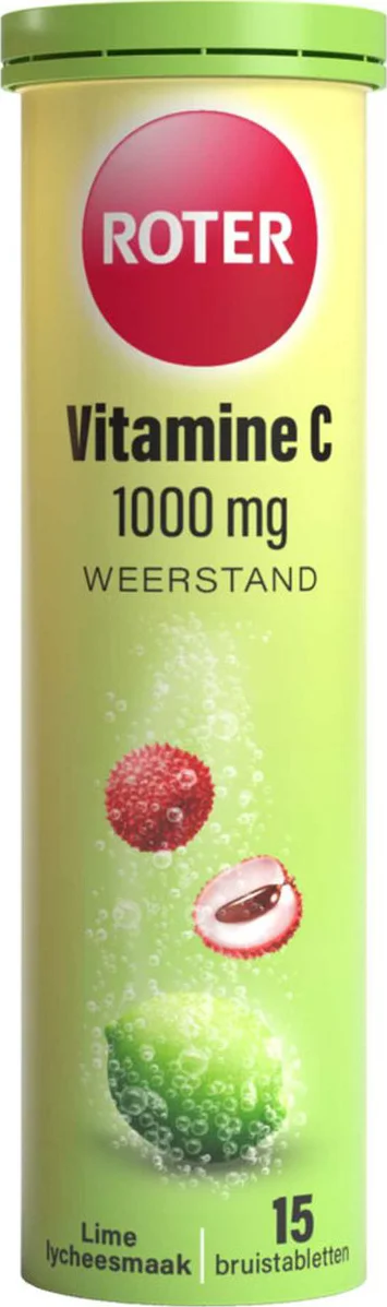 2x Roter Vitamine C 1000 mg Lime- Lychee 15 bruistabletten