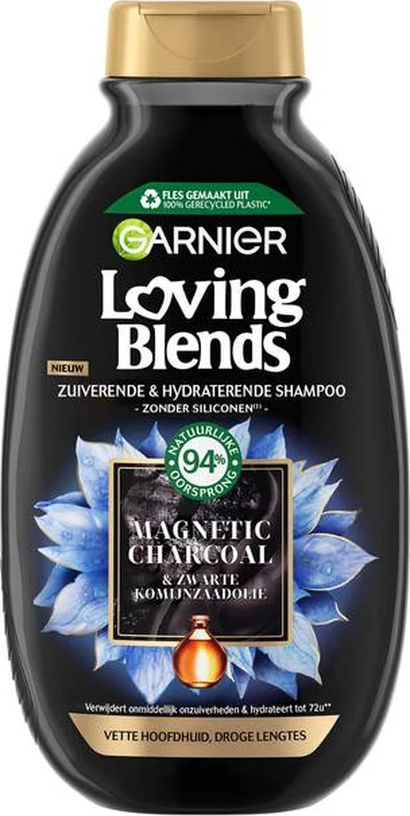 Garnier Loving Blends Magnetic Charcoal Shampoo 300 ml