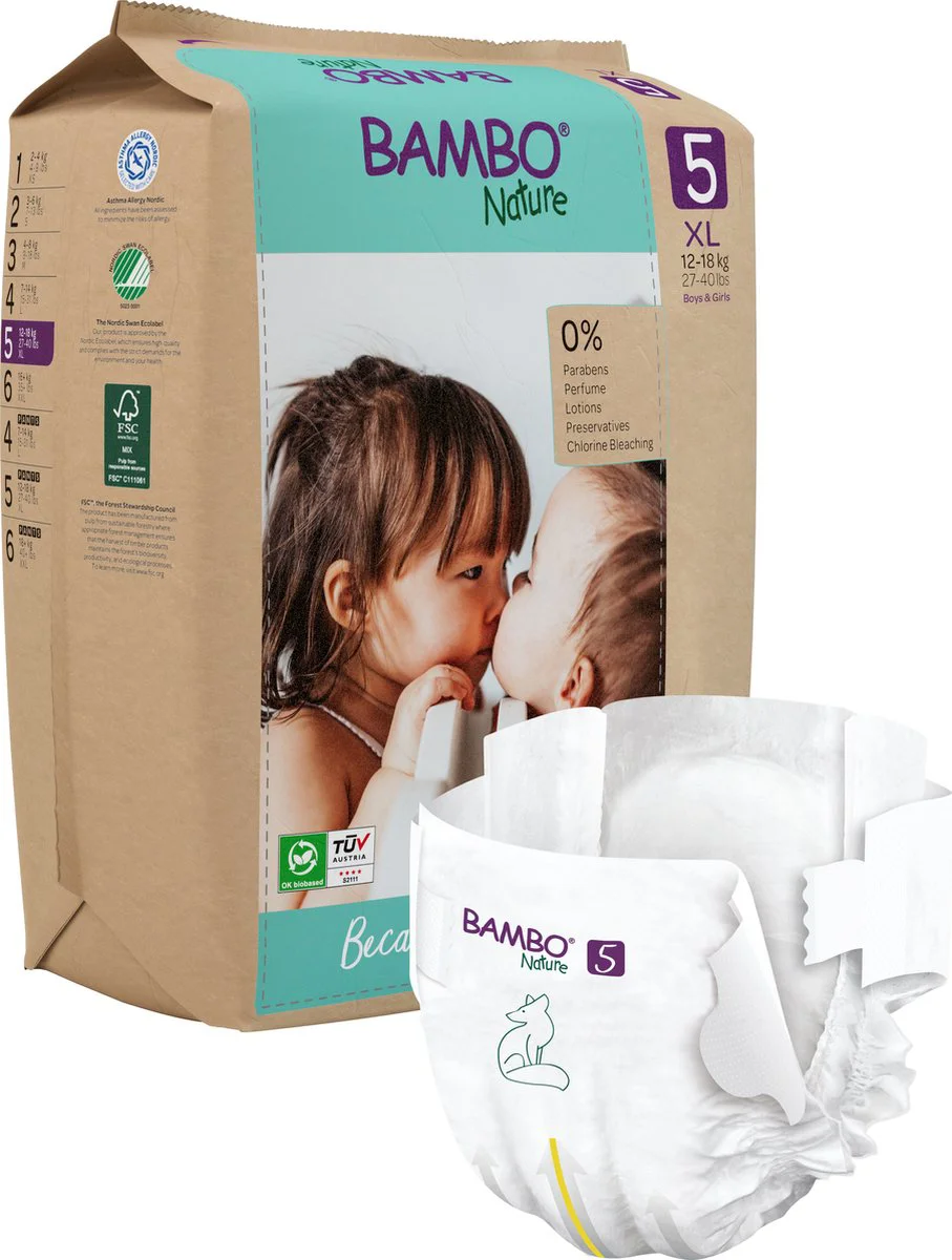 Bambo Nature Maat 5 Luiers XL 22ST