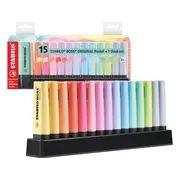 STABILO Boss Orginial Markeerstiften - Pastel - 15 stuks - 14 kleuren