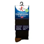 6x Lucovitaal Compressie Steun Sokken Zwart maat 36-41 1 paar