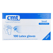 CMT Handschoenen Latex Poedervrij Naturel Small 100ST