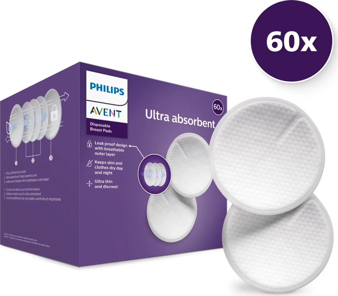 Philips Avent Wegwerp Borstkompressen 60 stuks