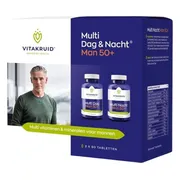 Vitakruid Multi Dag & Nacht Man 50+ 100% Vegan 2 x 30 60TB