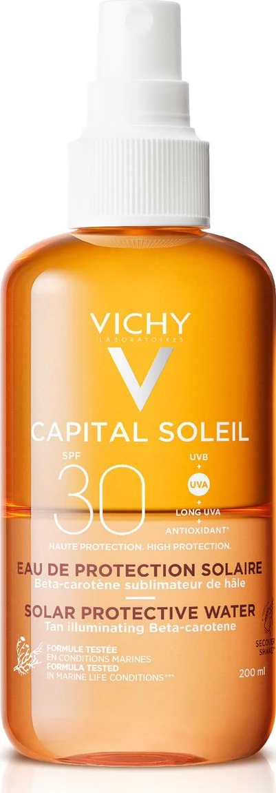 Vichy Capital Soleil Zonbeschermend Water SPF30 - Optimale Bruine Teint 200ML