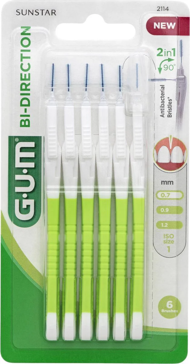 GUM Bi-Direction Ragers 0.7mm 6ST