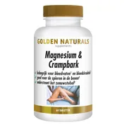 Golden Naturals Magnesium & Crampbark Tabletten 60TB