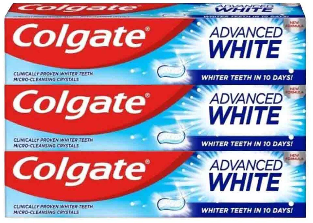 3x Colgate Tandpasta Advanced White 100 ml