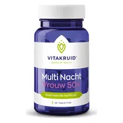 Vitakruid Multi Nacht Vrouw 50+ 30 tabletten