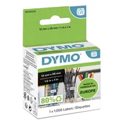 DYMO Verwijderbaar Etiket 13x25mm 1000 stuks