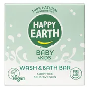 Happy Earth Baby & Kids Wash & Bath Bar 50GR