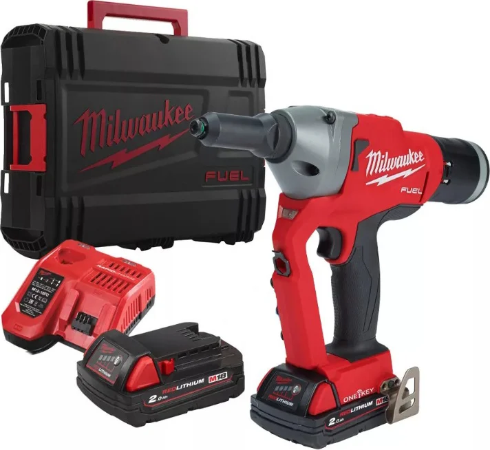 Milwaukee M18 ONEFPRT-202X ONE-KEY™ Accu Blindklinknageltang 18V 2.0Ah Li-Ion in HD-Box - 4933478602