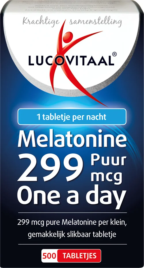 3x Lucovitaal Melatonine Puur 0.299mg 500 tabletten