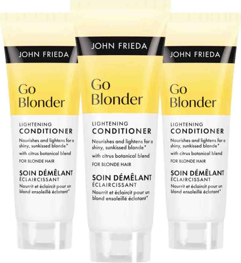 3x John Frieda Go Blonder Conditioner 75 ml