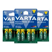 3x Varta Oplaadbare Batterijen AA 2600 mAh Blister 4 stuks