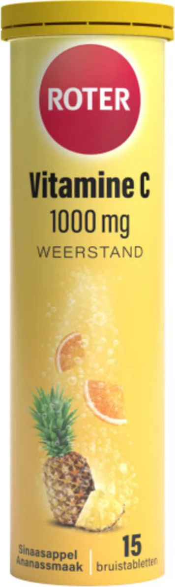 2x Roter Vitamine C 1000 mg Sinaasappel Ananas 15 bruistabletten
