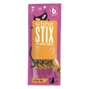 12x Schesir Kattensnack Stix Kip 6 x 15 gr