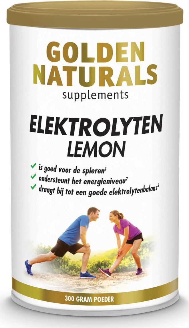 Golden Naturals Elektrolyten Lemon Poeder 300GR