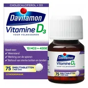 4x Davitamon Vitamine D Volwassenen 75 smelttabletten